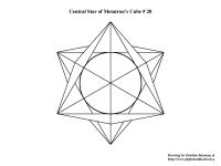 METATRON'S-CUBE-20B-Central-Star Drawing